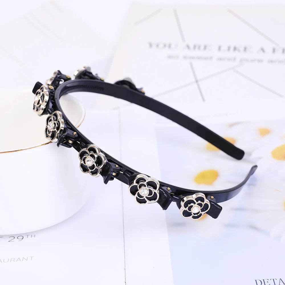 Pearl Braided Double-Layer Hairband