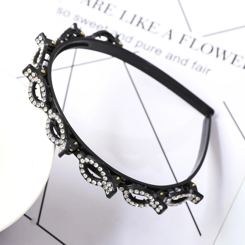 Pearl Braided Double-Layer Hairband