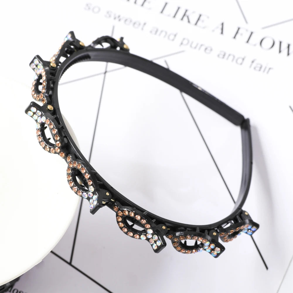 Pearl Braided Double-Layer Hairband