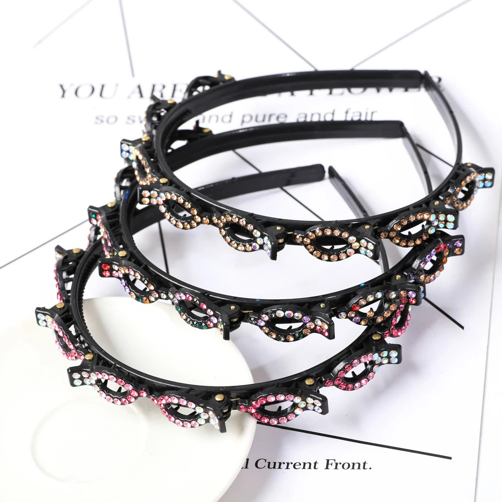 Pearl Braided Double-Layer Hairband