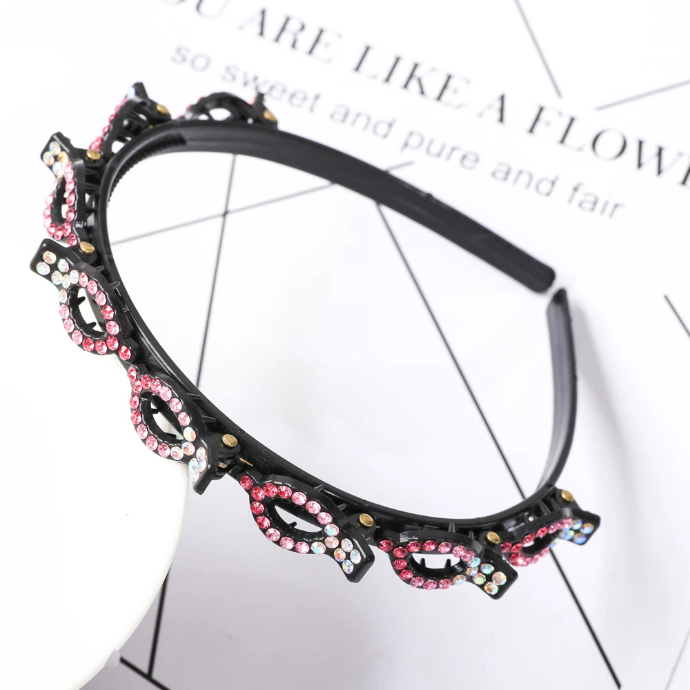 Pearl Braided Double-Layer Hairband