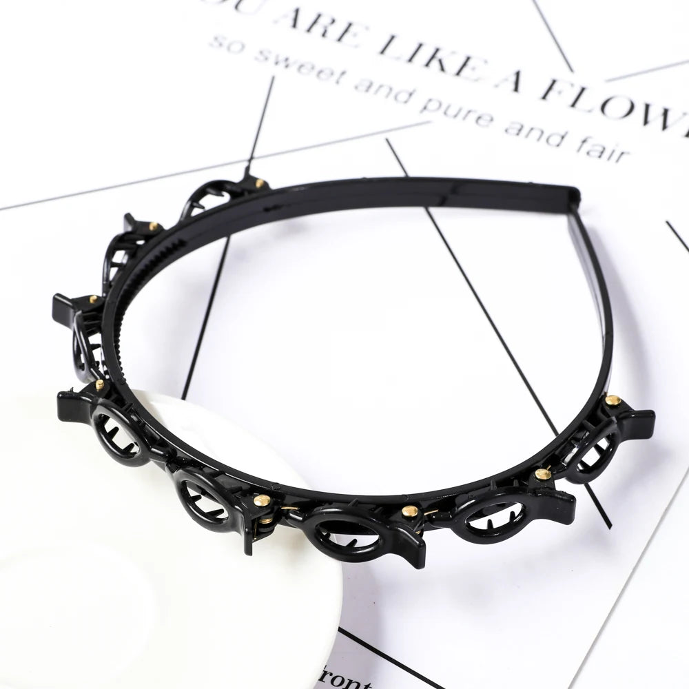 Pearl Braided Double-Layer Hairband