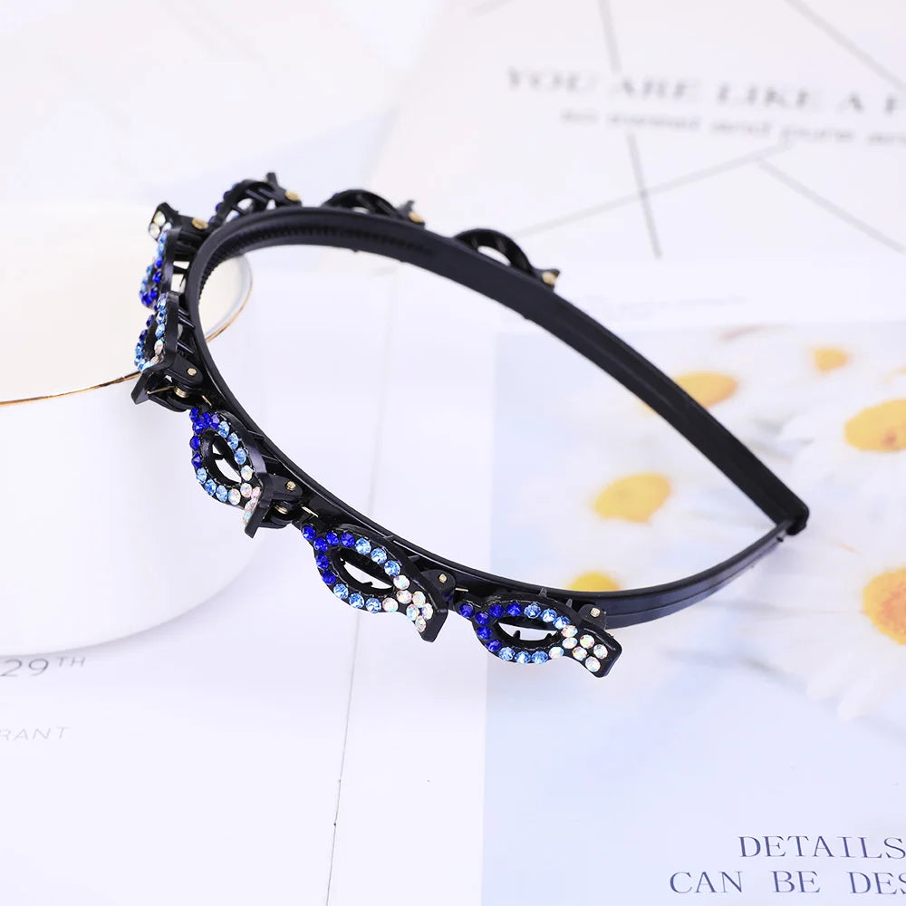 Pearl Braided Double-Layer Hairband