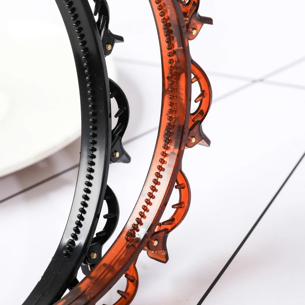 Pearl Braided Double-Layer Hairband