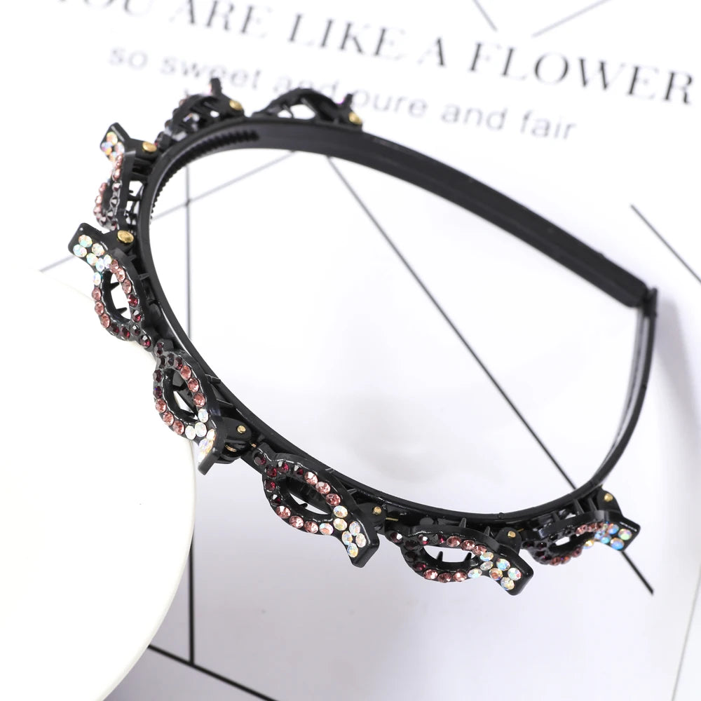 Pearl Braided Double-Layer Hairband