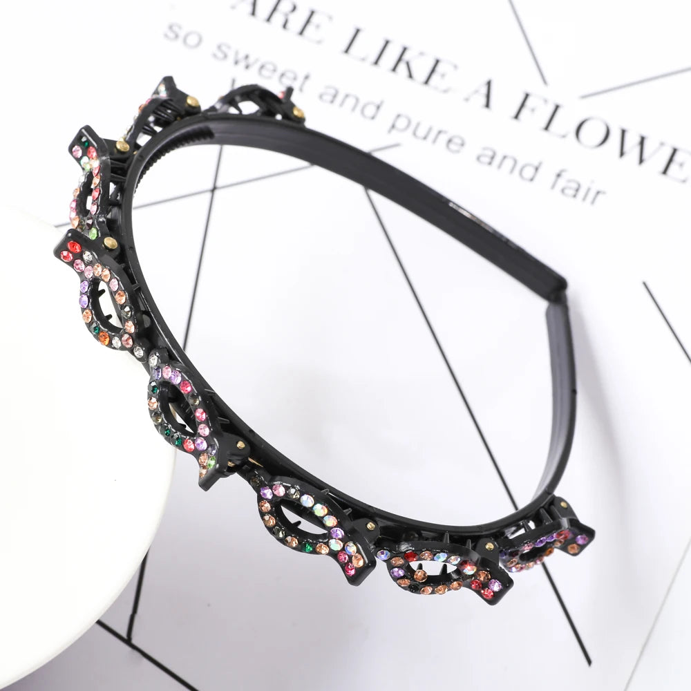 Pearl Braided Double-Layer Hairband
