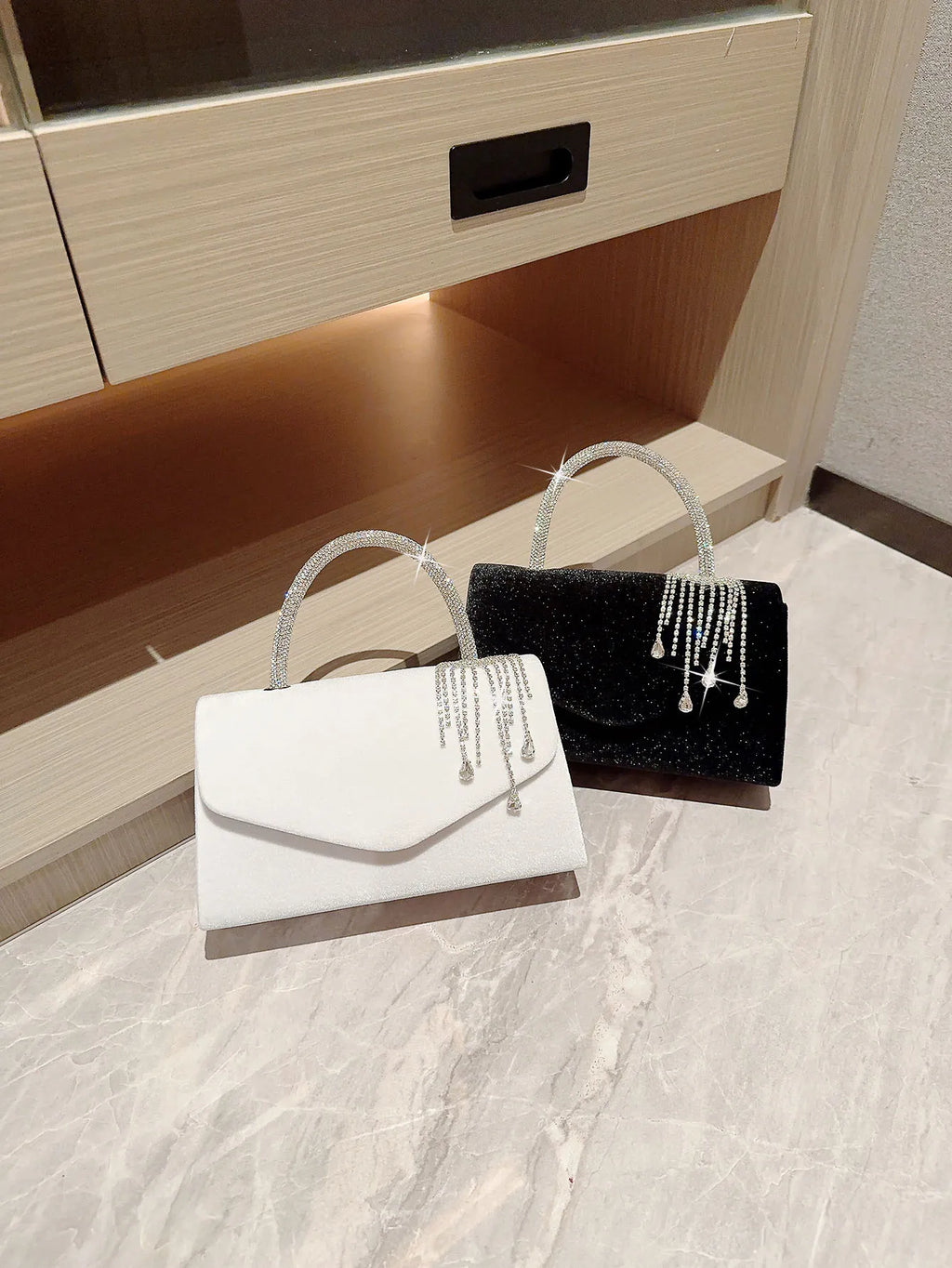 Vintage Velvet Tassel Evening Bag