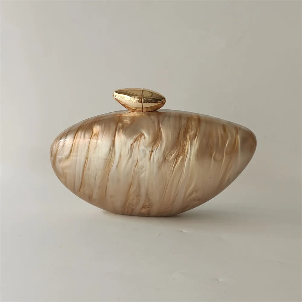 Pearl Acrylic Evening Bag – Mini Bridal Clutch