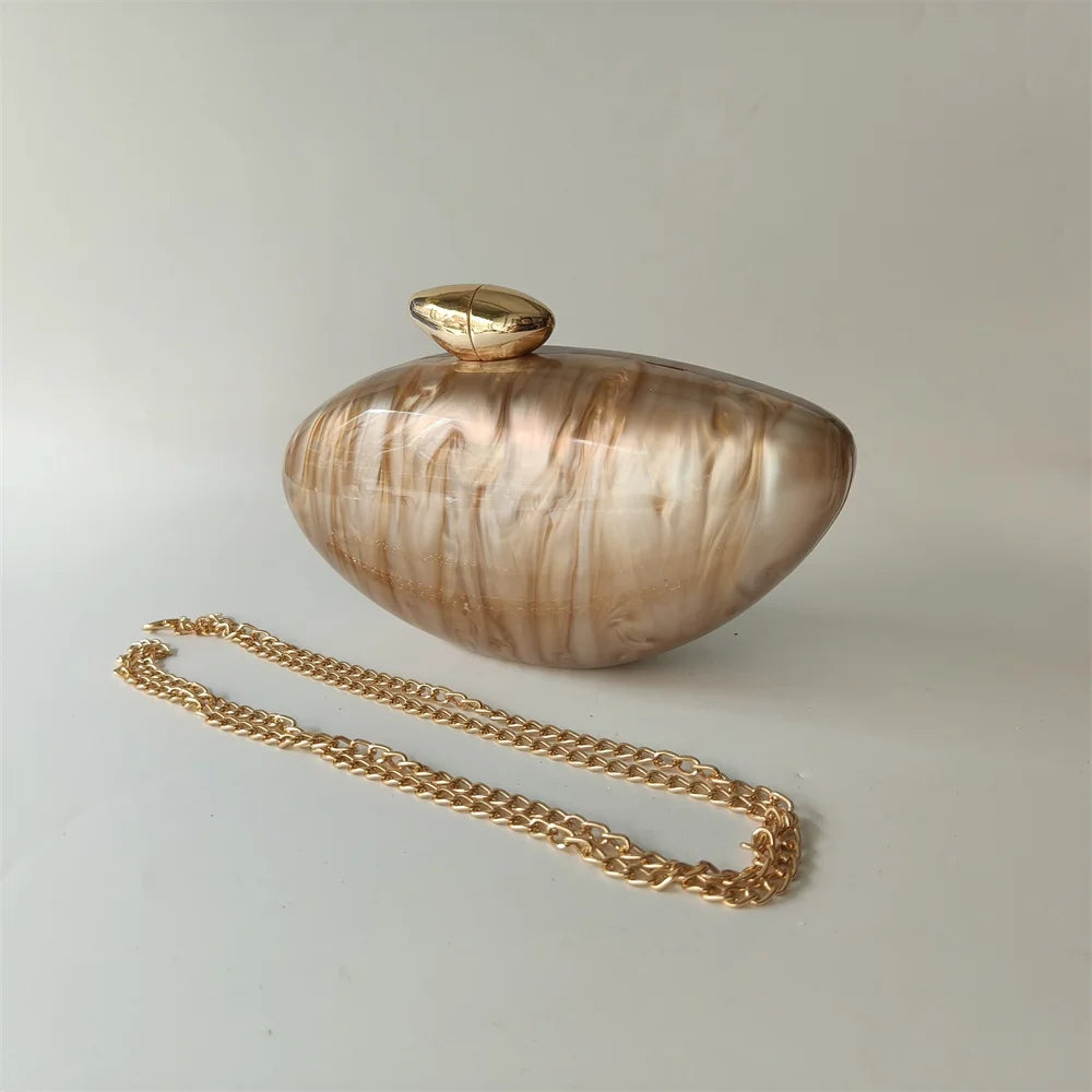 Pearl Acrylic Evening Bag – Mini Bridal Clutch