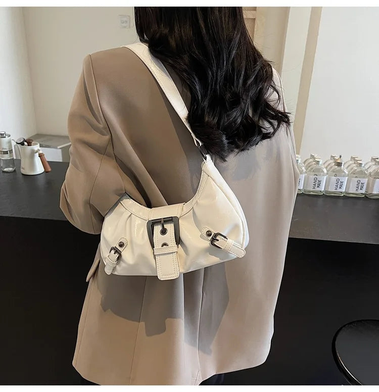 Retro Pleated Hobo Bag