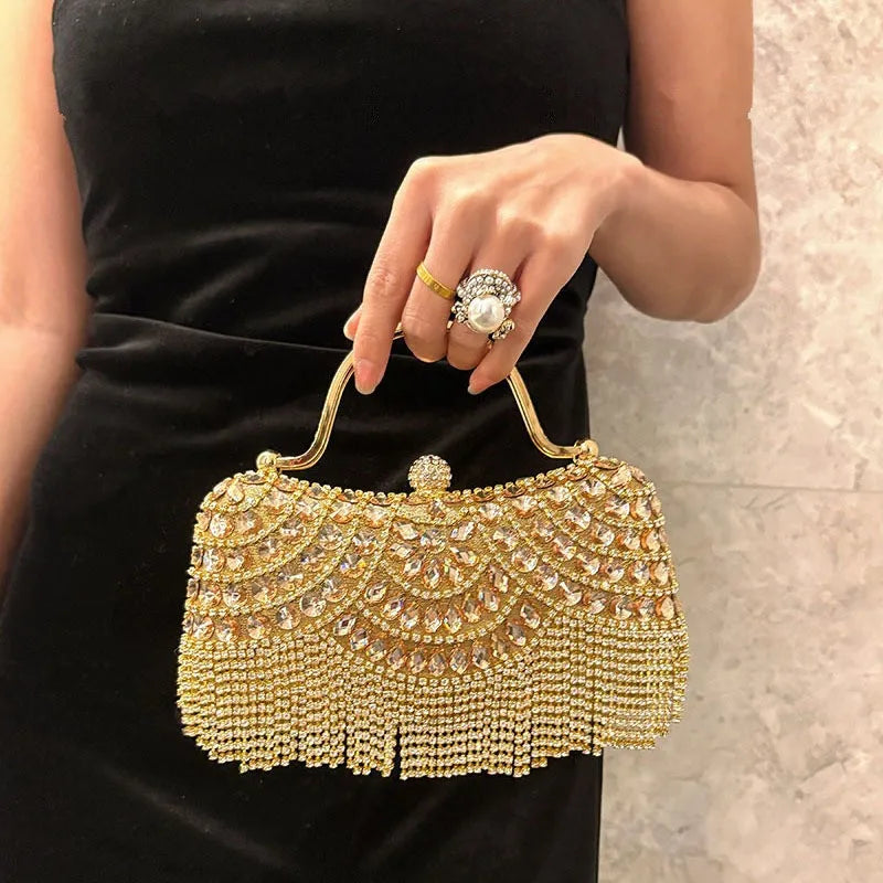 Diamond Rhinestone Evening Clutch