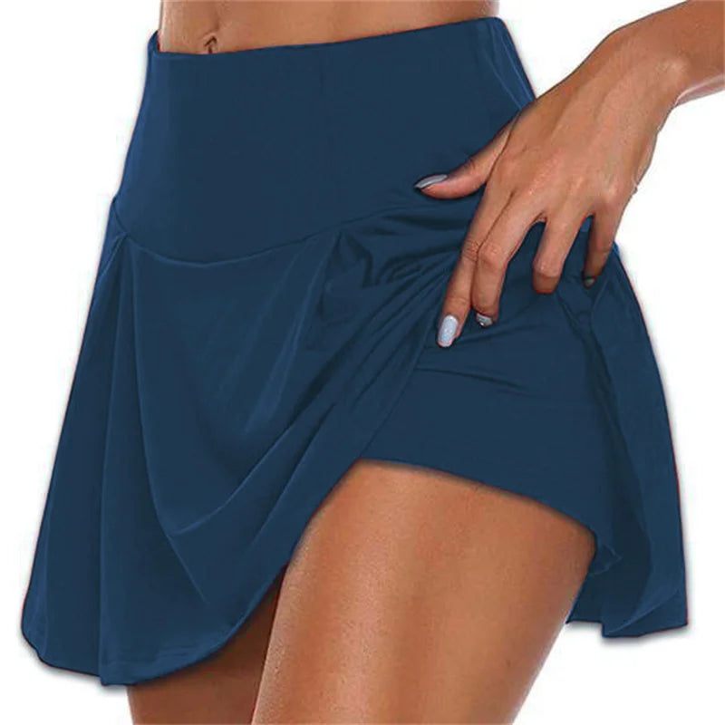 Women’s Summer High-Waist Tennis Mini Skirt