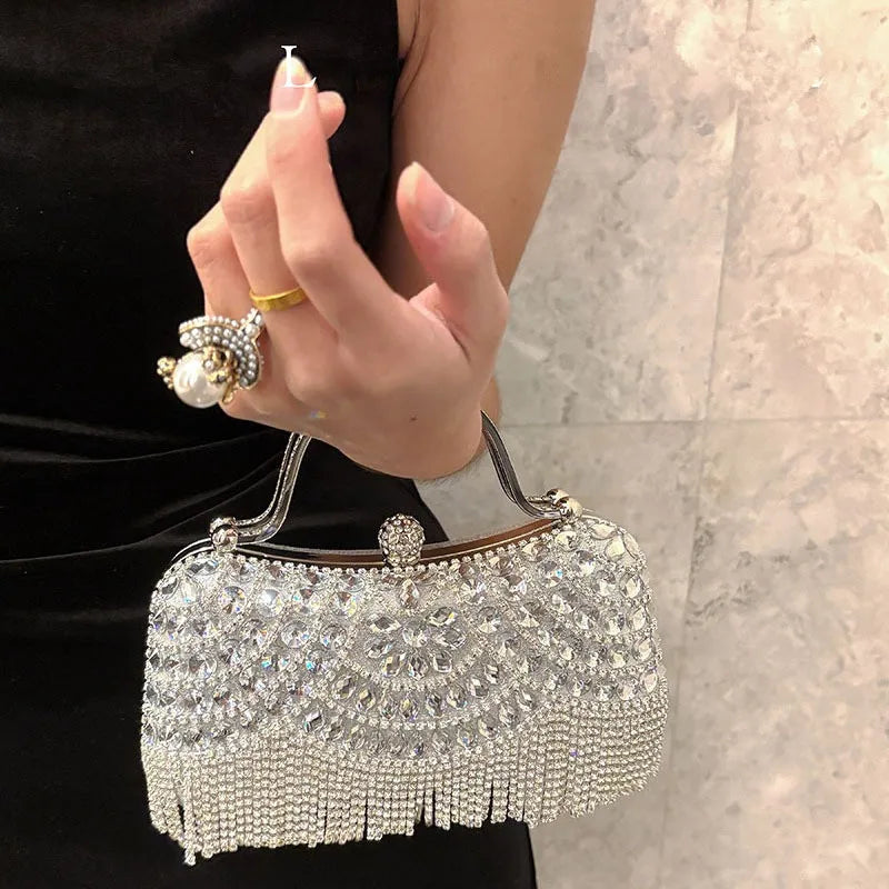 Diamond Rhinestone Evening Clutch