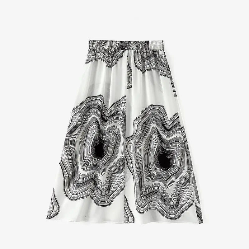 ZANZEA High Waist Midi Skirt