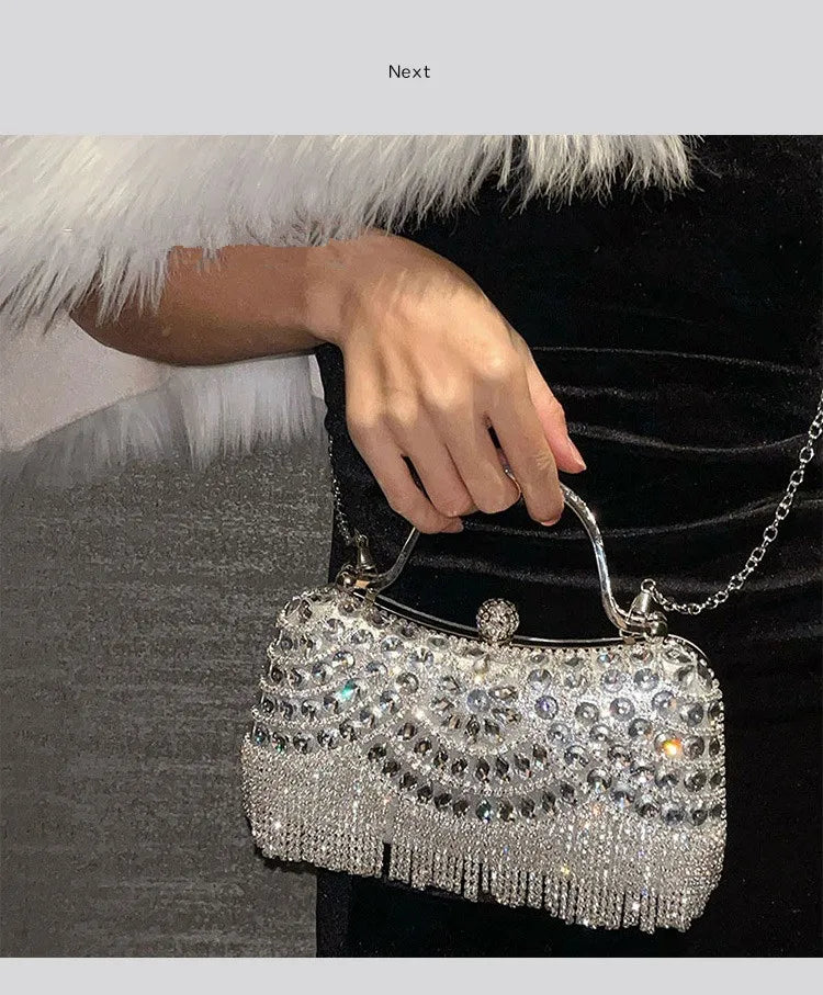 Diamond Rhinestone Evening Clutch