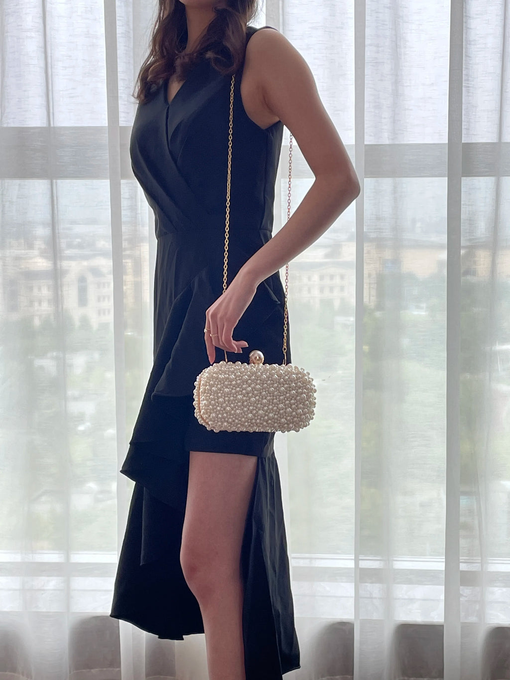 Luxury Pearl Beaded Evening Clutch