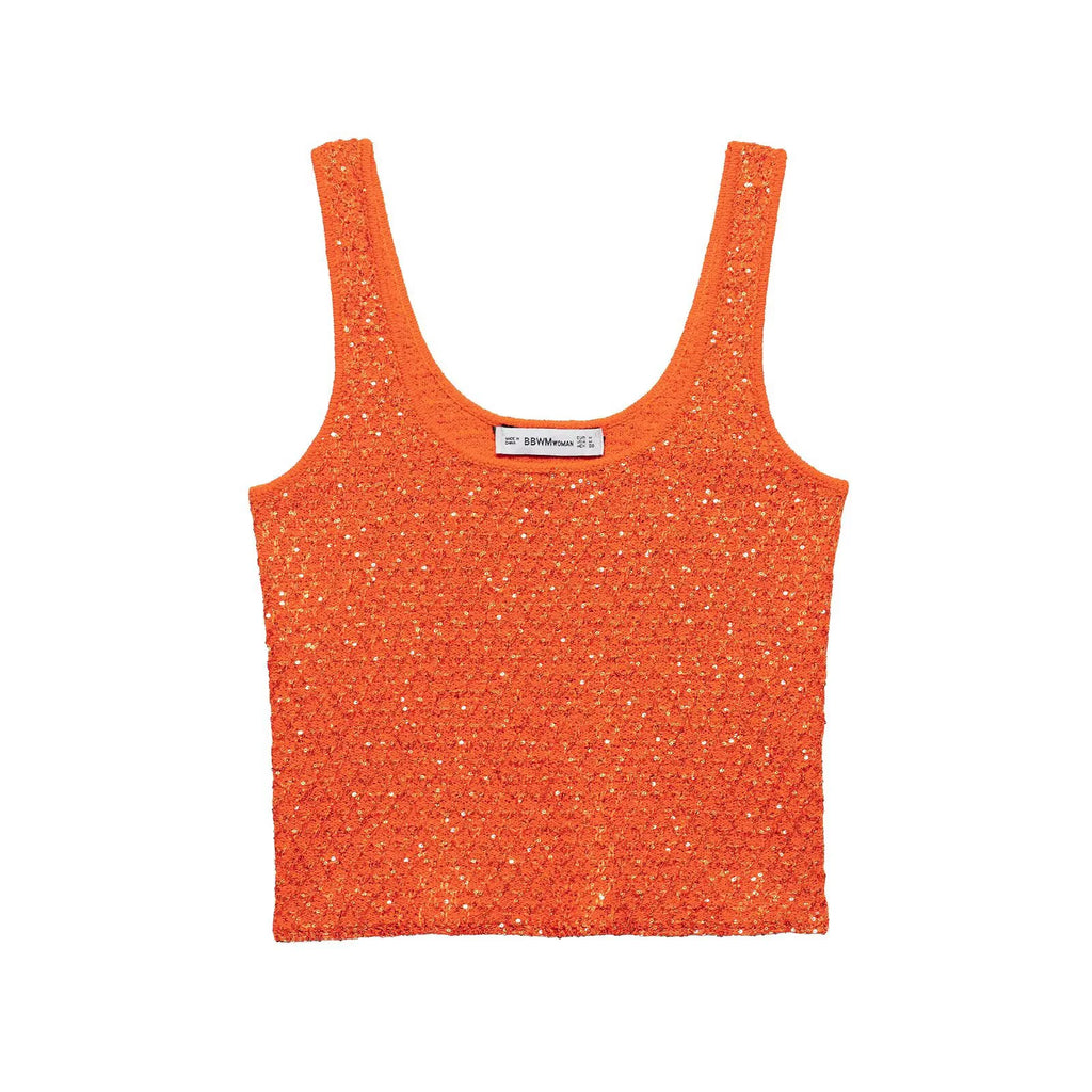 Pearl-Embellished Knitted Vest – Elegant Knit Top
