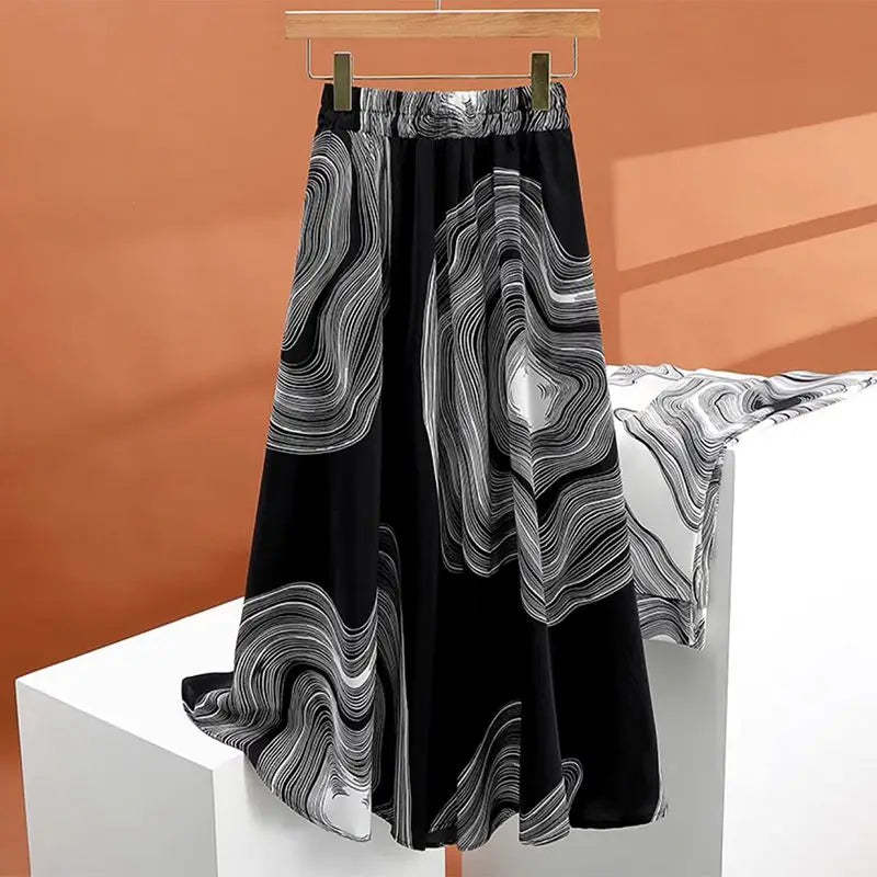 ZANZEA High Waist Midi Skirt