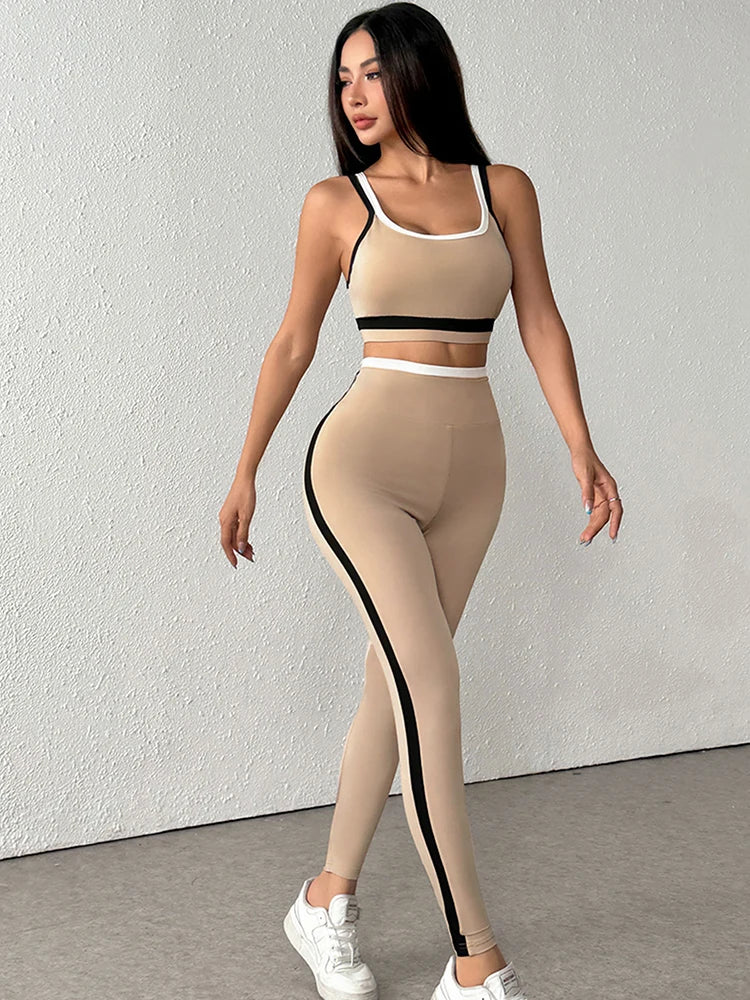 Striped Knit Camis & Pants Set – Slim Fit Streetwear