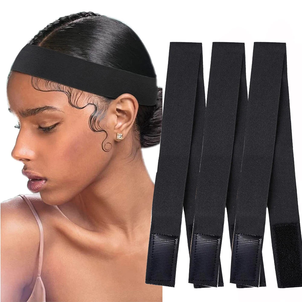 Adjustable Wig Elastic Headband with Velcro