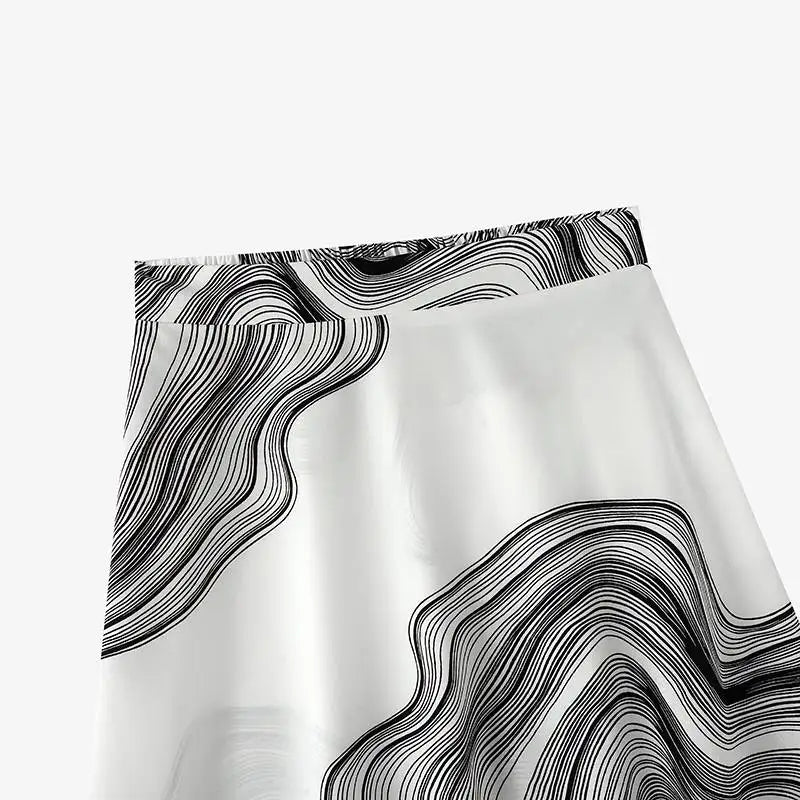 ZANZEA High Waist Midi Skirt