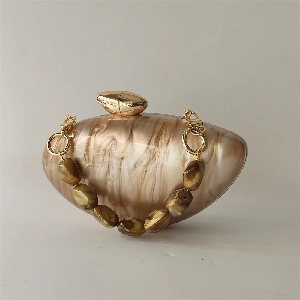 Pearl Acrylic Evening Bag – Mini Bridal Clutch