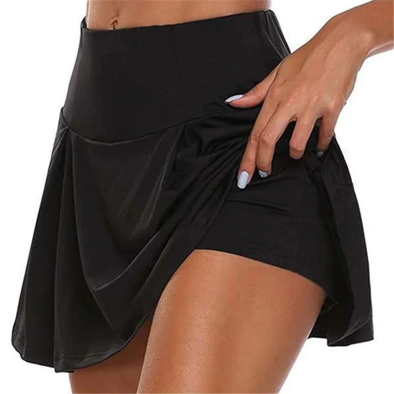 Women’s Summer High-Waist Tennis Mini Skirt