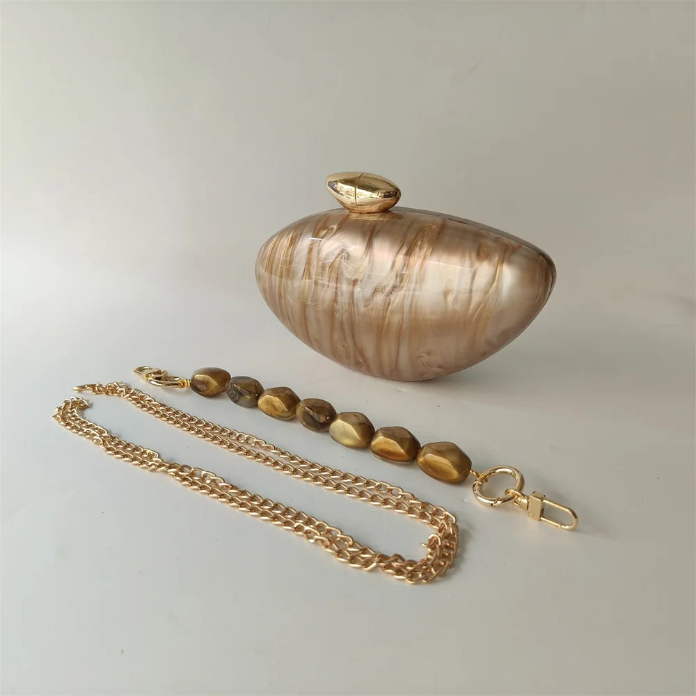 Pearl Acrylic Evening Bag – Mini Bridal Clutch