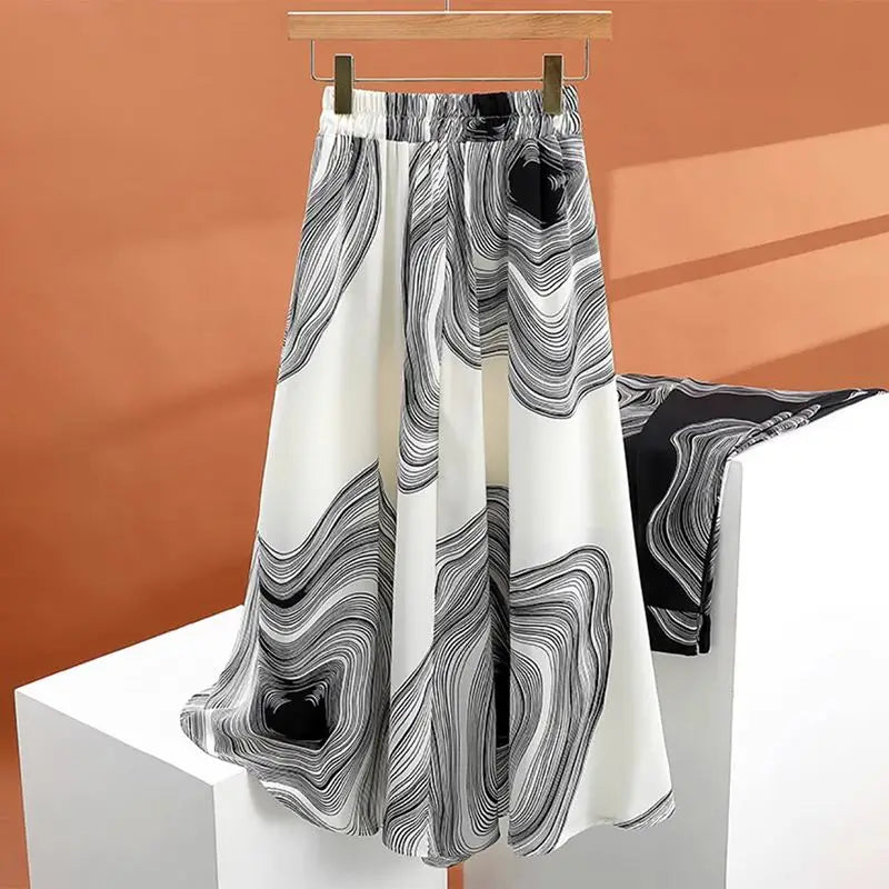 ZANZEA High Waist Midi Skirt