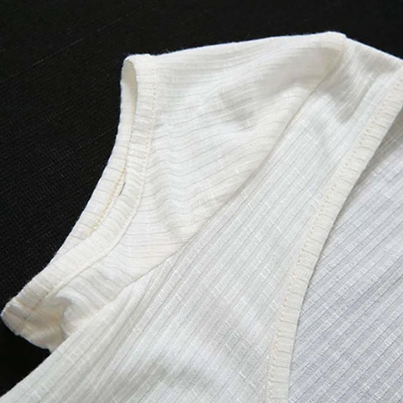 Sexy White Sheer V-Neck Crop Top