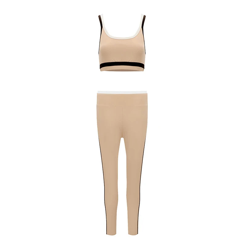 Striped Knit Camis & Pants Set – Slim Fit Streetwear