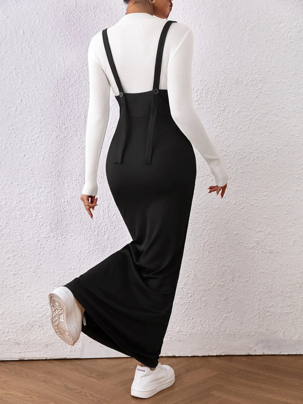 Elegant Suspender Fishtail Long Dress