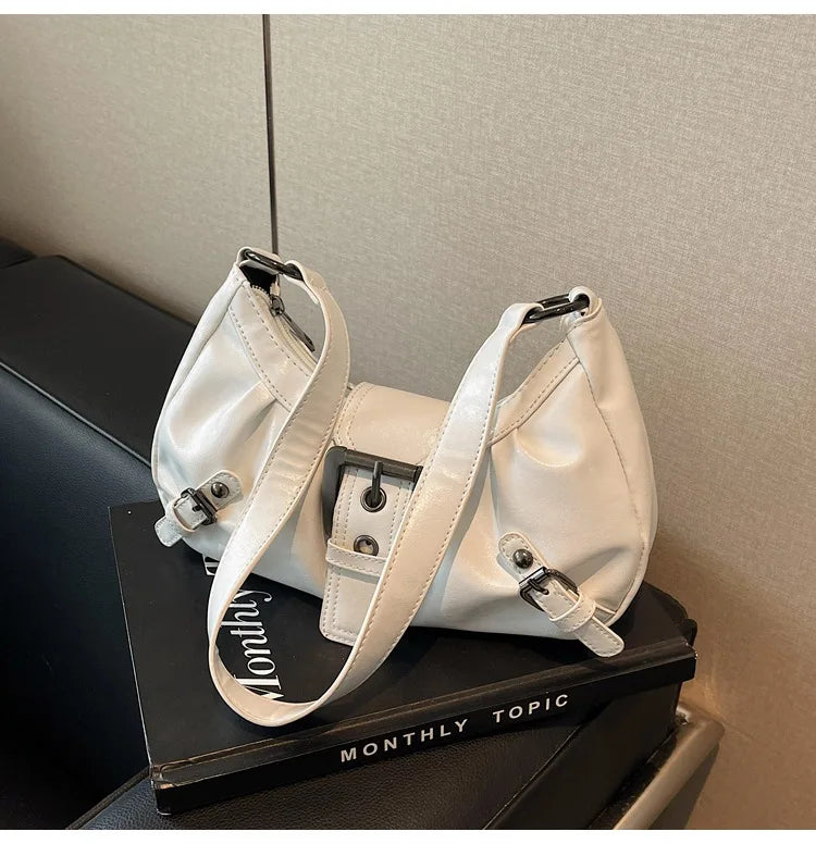 Retro Pleated Hobo Bag