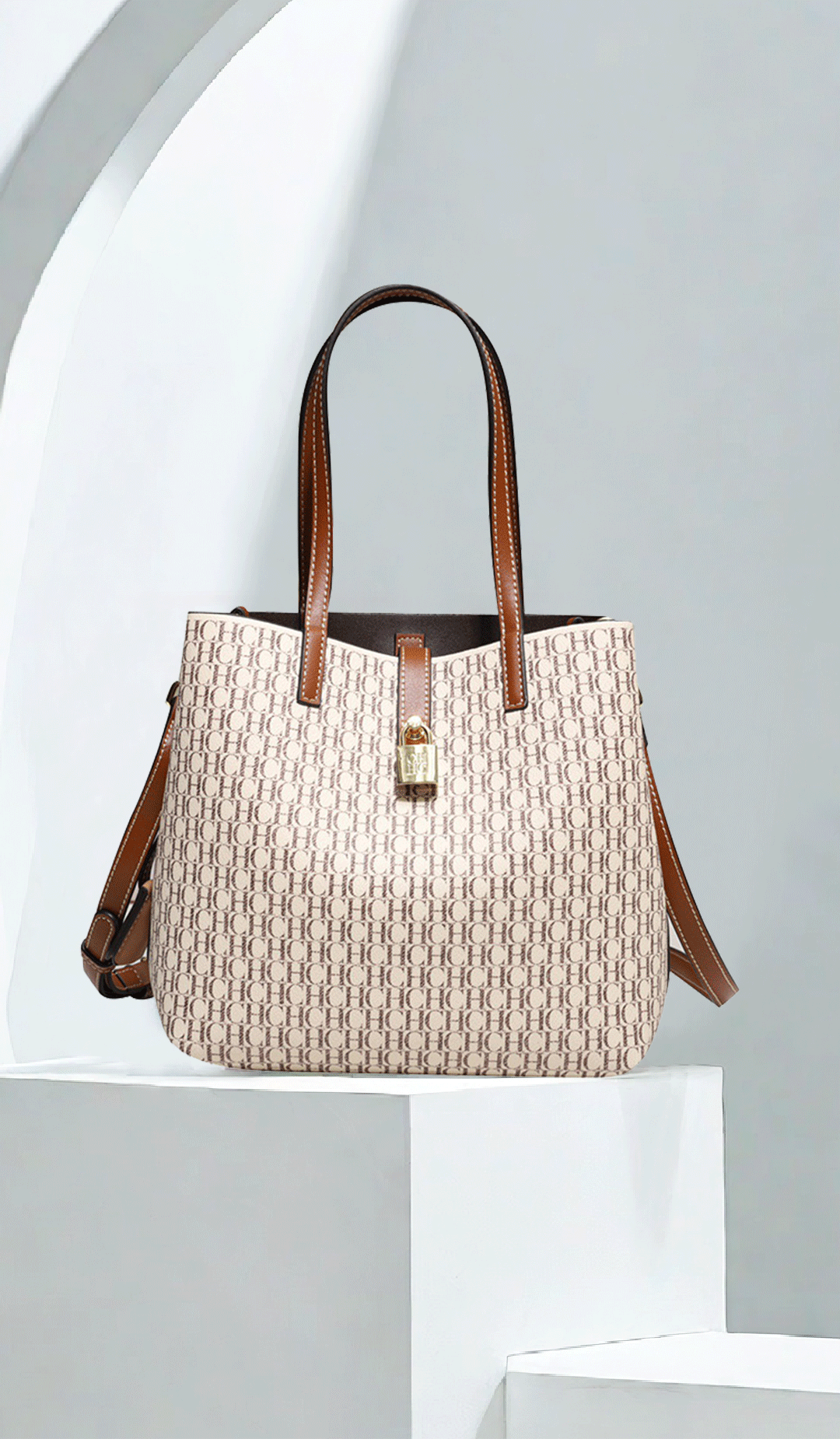 CH Premium Leather Crossbody Bag