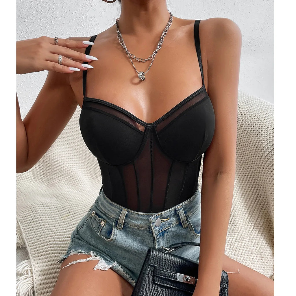 Sexy Deep V-Neck Padded Cami Top