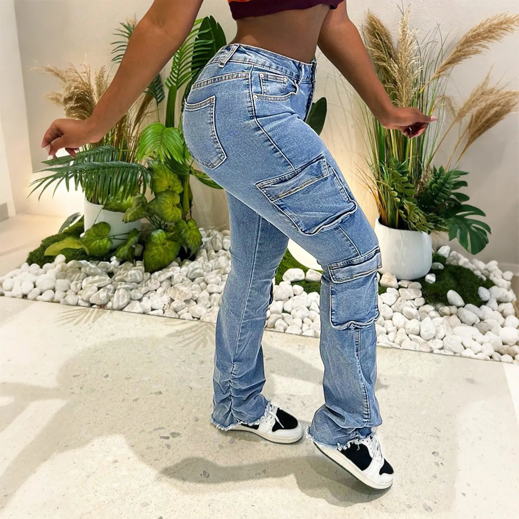 Women’s Slim-Fit Solid Denim Jeans