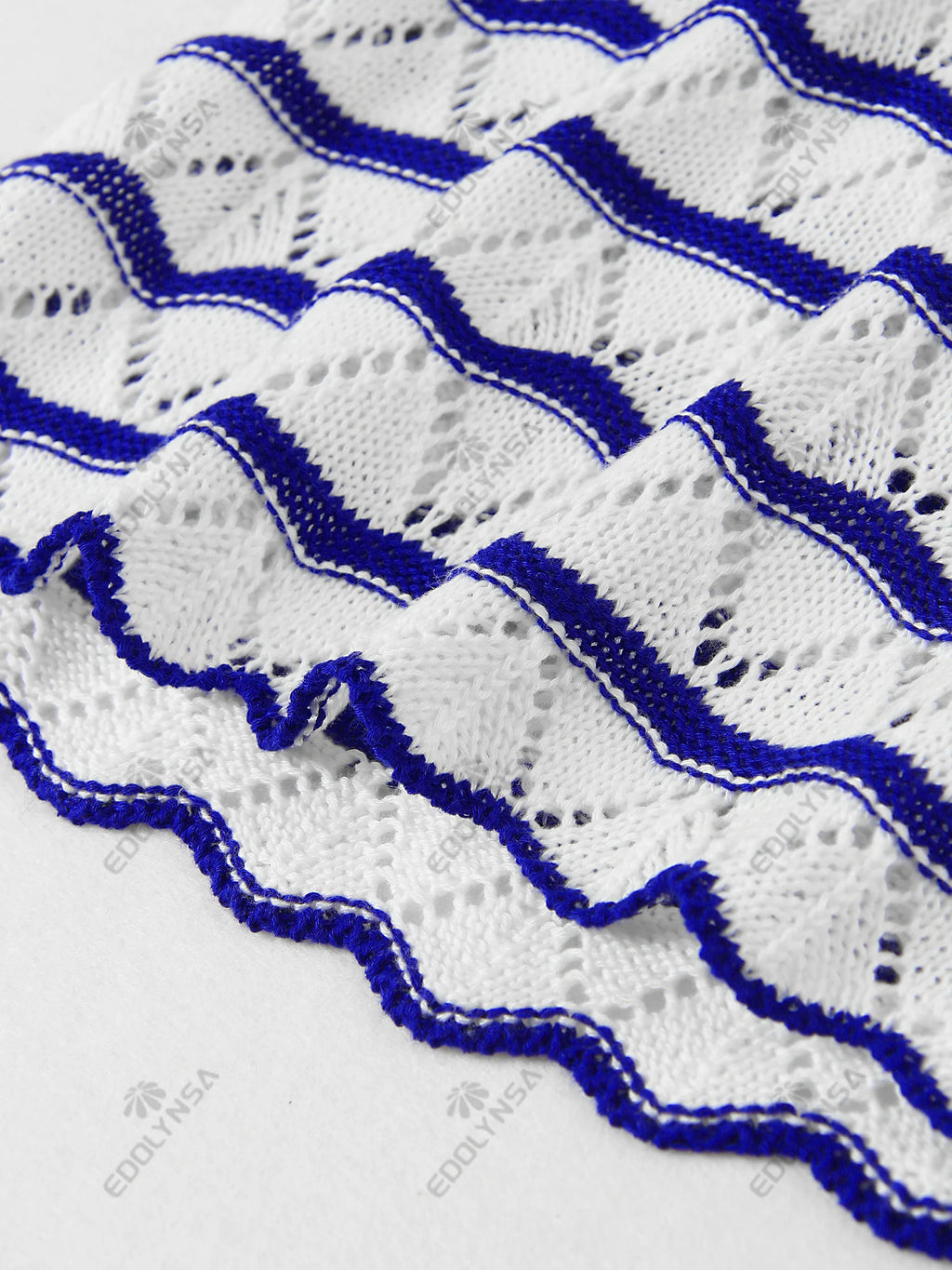 Boho Striped V-Neck Cut-Out Bell Sleeve Mini Dress – Summer Beach Cover-Up