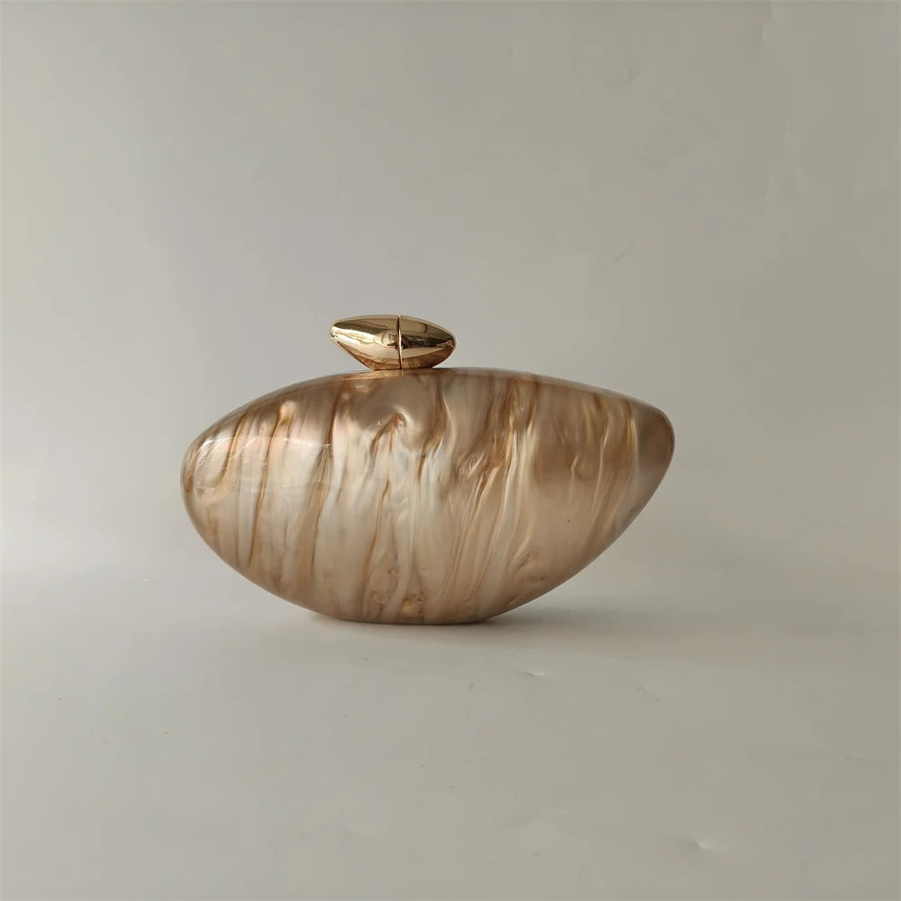 Pearl Acrylic Evening Bag – Mini Bridal Clutch