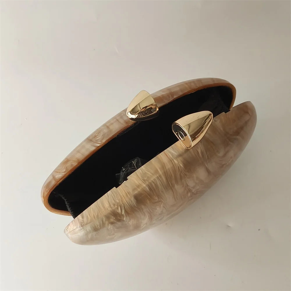 Pearl Acrylic Evening Bag – Mini Bridal Clutch