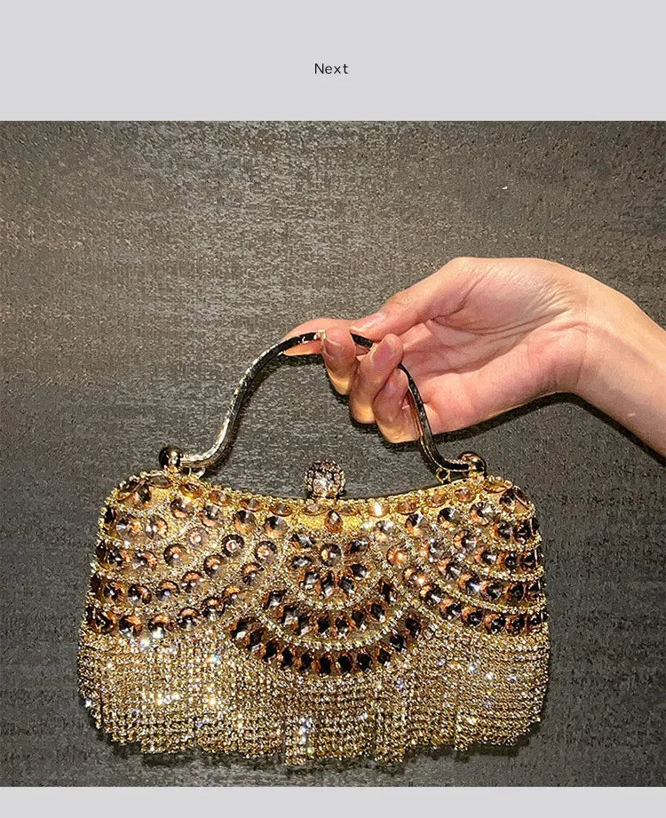 Diamond Rhinestone Evening Clutch