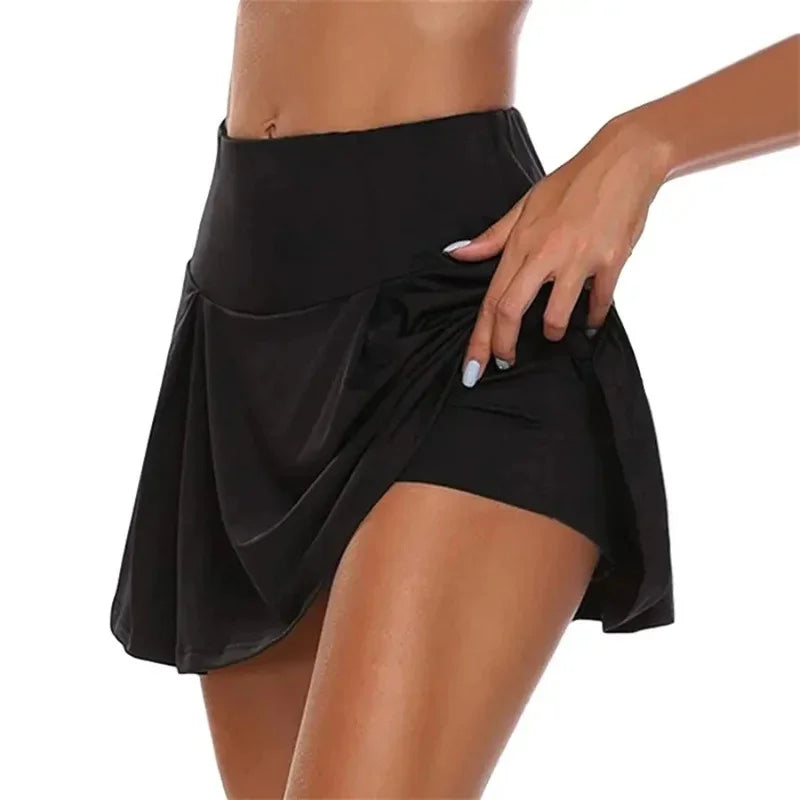 Women’s Summer High-Waist Tennis Mini Skirt