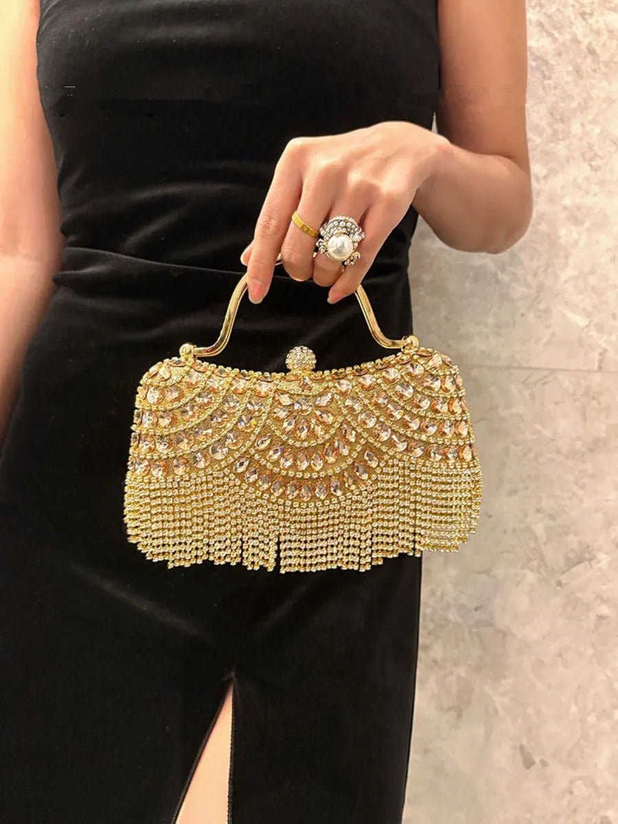 Diamond Rhinestone Evening Clutch