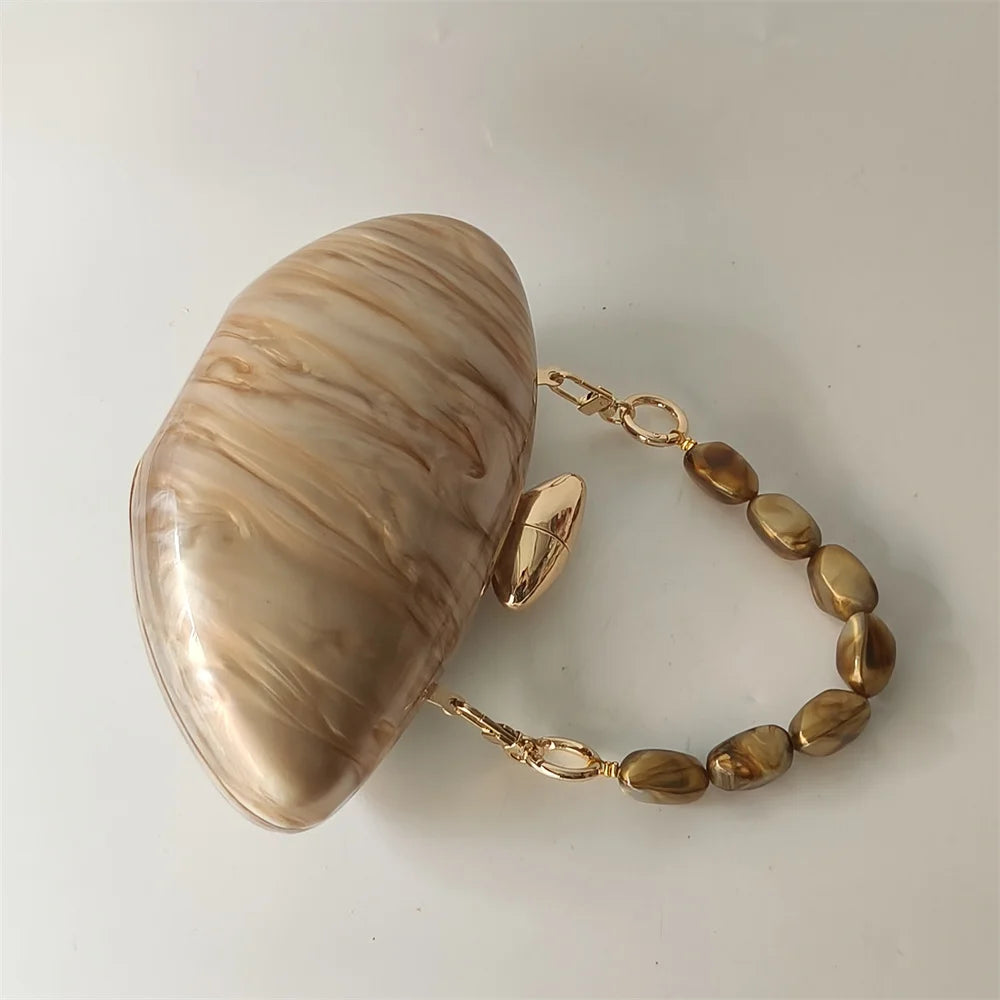 Pearl Acrylic Evening Bag – Mini Bridal Clutch