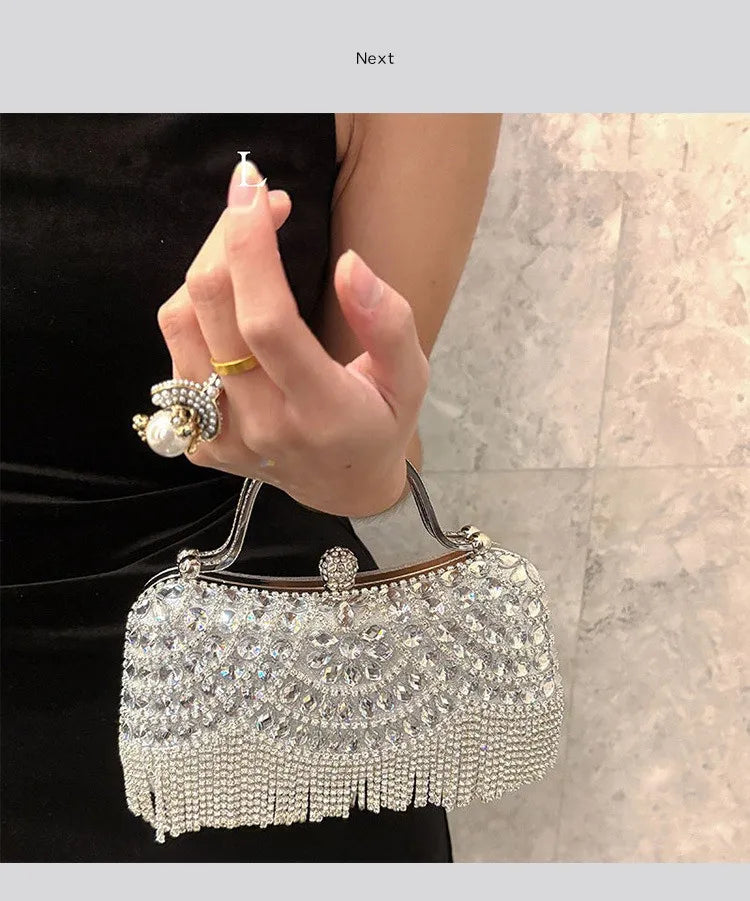 Diamond Rhinestone Evening Clutch