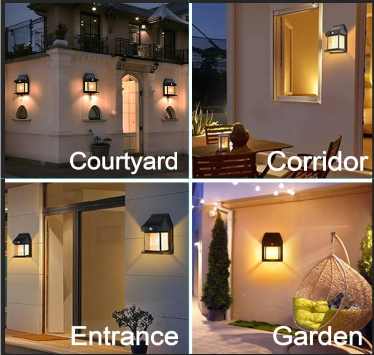 SolarGlow LED Wall Light – Wireless, Dusk-to-Dawn Outdoor Lantern