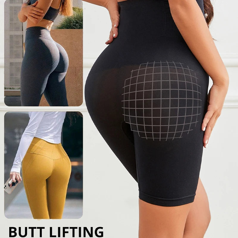 High-Waist Tummy Control Butt Lifter Shorts