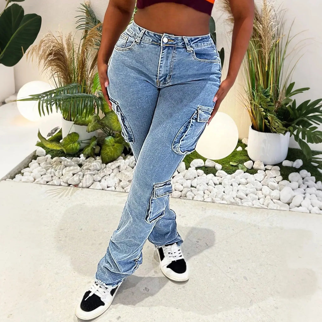 Women’s Slim-Fit Solid Denim Jeans