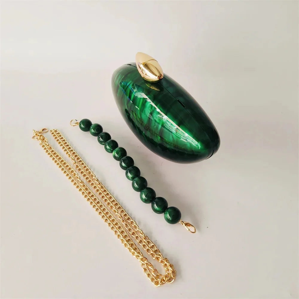 Pearl Acrylic Evening Bag – Mini Bridal Clutch