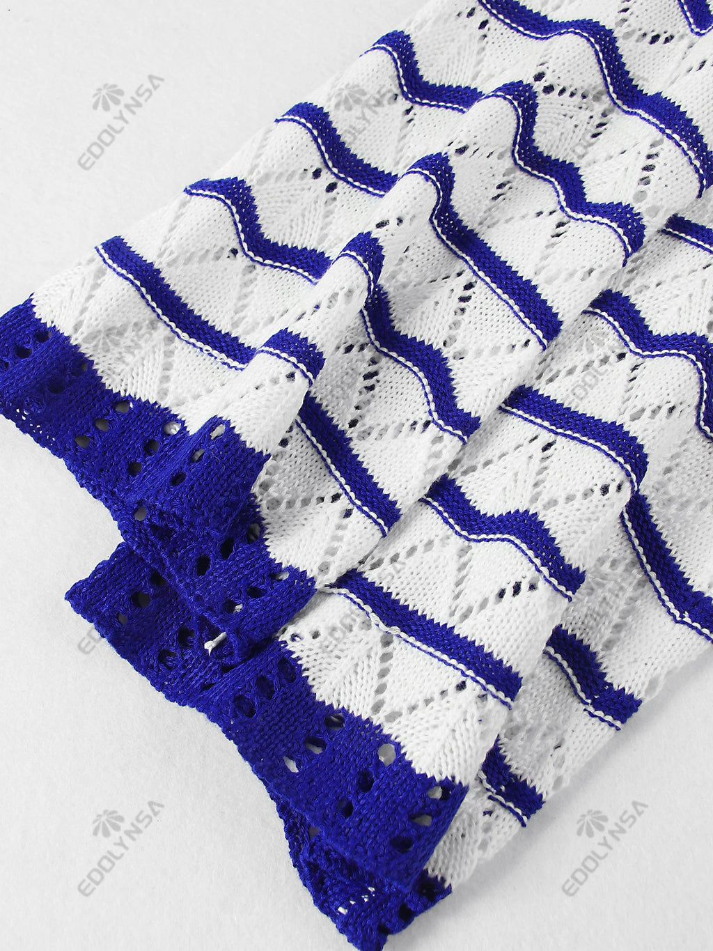 Boho Striped V-Neck Cut-Out Bell Sleeve Mini Dress – Summer Beach Cover-Up